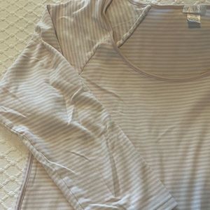 LAKE Pima Long-sleeve Nightgown in Lavender